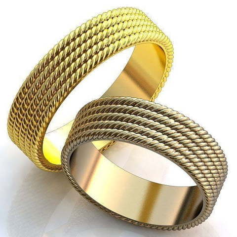 Обручальные кольца Матина Арт.209 из Желтое золото от Ювелирный салон ROYAL DIAMONDS 1