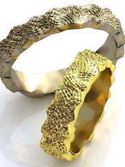 Обручальные кольца Атика Арт.213 из Желтое золото от Ювелирный салон ROYAL DIAMONDS 1