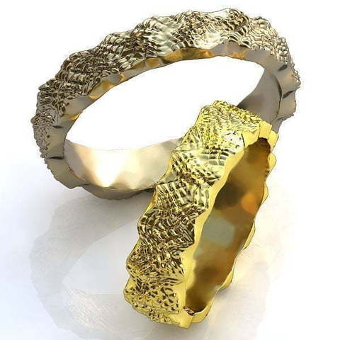 Обручальные кольца Атика Арт.213 из Желтое золото от Ювелирный салон ROYAL DIAMONDS 1