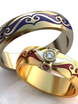Обручальные кольца Кларин Арт.301 из Желтое золото от Ювелирный салон ROYAL DIAMONDS 1
