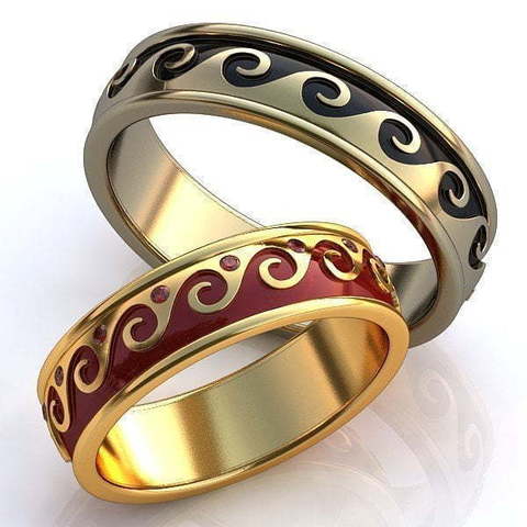 Обручальные кольца Салина Арт.303 из Желтое золото от Ювелирный салон ROYAL DIAMONDS 1