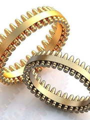 Обручальные кольца Дилара Арт.225 из Желтое золото от Ювелирный салон ROYAL DIAMONDS 1