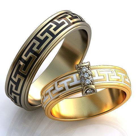 Обручальные кольца Жанэт Арт.302 из Желтое золото от Ювелирный салон ROYAL DIAMONDS 1