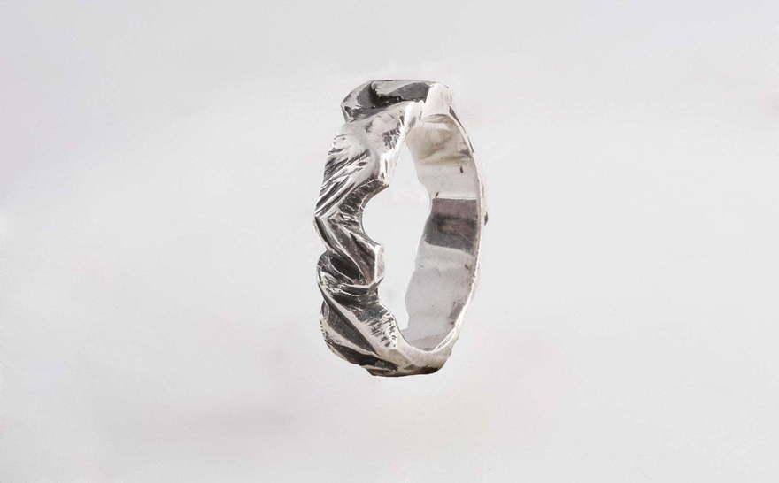 Обручальное кольцо Многогранность mini из Серебро от  1