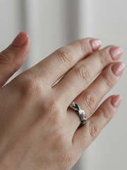 Обручальное кольцо Многогранность mini из Серебро от  2