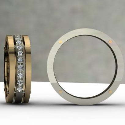 Обручальные кольца из Комбинированные от Ювелирный салон Jewelry & Diamonds 5