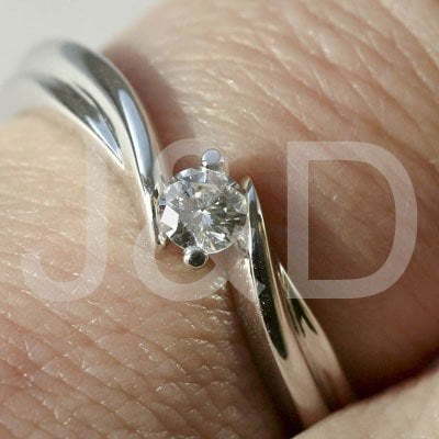 Помолвочное кольцо из Белое золото от Ювелирный салон Jewelry & Diamonds 2