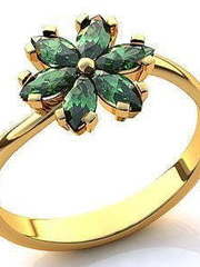 Помолвочное кольцо из Желтое золото от Ювелирный салон Jewelry & Diamonds 1