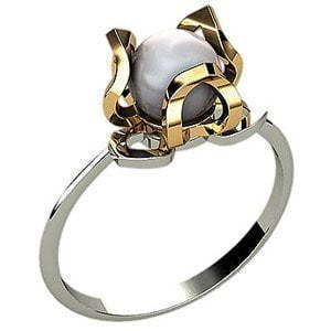 Помолвочное золотое кольцо из Комбинированные от Ювелирный салон Jewelry & Diamonds 1