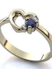 Помолвочное золотое кольцо из Желтое золото от Ювелирный салон Jewelry & Diamonds 1