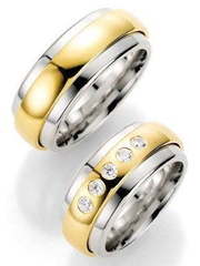 Обручальные кольца из Комбинированные от Ювелирный салон Jewelry & Diamonds 1