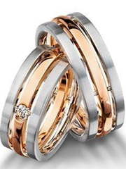 Обручальные кольца из Комбинированные от Ювелирный салон Jewelry & Diamonds 1