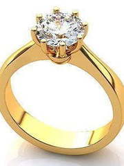 Помолвочное кольцо из Желтое золото от Ювелирный салон Jewelry & Diamonds 1