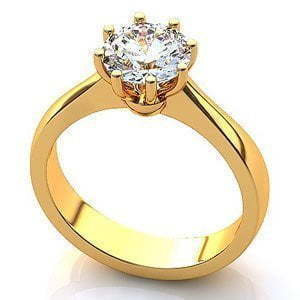 Помолвочное кольцо из Желтое золото от Ювелирный салон Jewelry & Diamonds 1