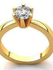 Помолвочное золотое кольцо из Желтое золото от Ювелирный салон Jewelry & Diamonds 1