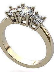 Помолвочное золотое кольцо из Желтое золото от Ювелирный салон Jewelry & Diamonds 1