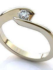 Помолвочное золотое кольцо из Желтое золото от Ювелирный салон Jewelry & Diamonds 1