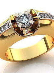 Помолвочное золотое кольцо из Желтое золото от Ювелирный салон Jewelry & Diamonds 1