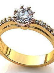 Помолвочное кольцо из Желтое золото от Ювелирный салон Jewelry & Diamonds 1