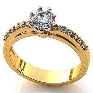 Помолвочное кольцо из Желтое золото от Ювелирный салон Jewelry & Diamonds 1
