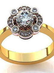 Помолвочное золотое кольцо из Желтое золото от Ювелирный салон Jewelry & Diamonds 1