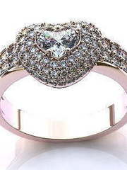 Помолвочное золотое кольцо из Розовое (красное) золото от Ювелирный салон Jewelry & Diamonds 1