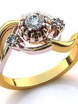 Помолвочное золотое кольцо из Желтое золото, Комбинированные от Ювелирный салон Jewelry & Diamonds 1