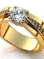 Помолвочное золотое кольцо из Желтое золото от Ювелирный салон Jewelry & Diamonds 1