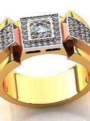 Обручальное золотое кольцо из Желтое золото, Комбинированные от Ювелирный салон Jewelry & Diamonds 1