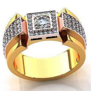 Обручальное золотое кольцо из Желтое золото, Комбинированные от Ювелирный салон Jewelry & Diamonds 1
