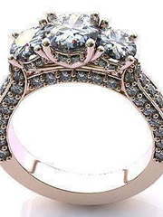 Помолвочное золотое кольцо из Розовое (красное) золото от Ювелирный салон Jewelry & Diamonds 1