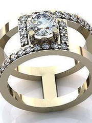 Помолвочное золотое кольцо из Желтое золото от Ювелирный салон Jewelry & Diamonds 1