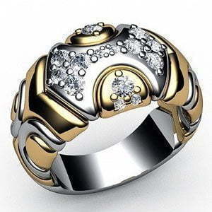 Обручальное золотое кольцо из Комбинированные от Ювелирный салон Jewelry & Diamonds 1
