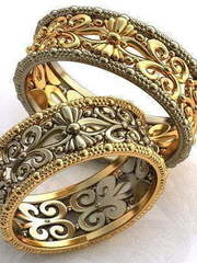 Обручальные кольца из Комбинированные от Ювелирный салон Jewelry & Diamonds 1