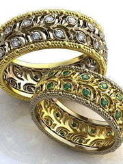 Обручальные кольца из Комбинированные от Ювелирный салон Jewelry & Diamonds 1