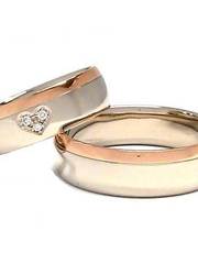 Обручальные кольца из Розовое (красное) золото, Комбинированные от Ювелирный салон Jewelry & Diamonds 1