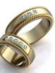Обручальные кольца из Желтое золото, Комбинированные от Ювелирный салон Jewelry & Diamonds 1