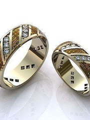 Обручальные кольца из Комбинированные от Ювелирный салон Jewelry & Diamonds 1