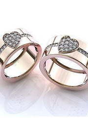 Обручальные кольца из Розовое (красное) золото от Ювелирный салон Jewelry & Diamonds 1