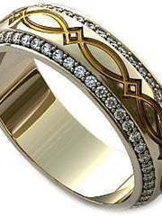 Обручальные кольца из Комбинированные от Ювелирный салон Jewelry & Diamonds 1