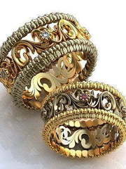 Обручальные кольца из Желтое золото, Комбинированные от Ювелирный салон Jewelry & Diamonds 1