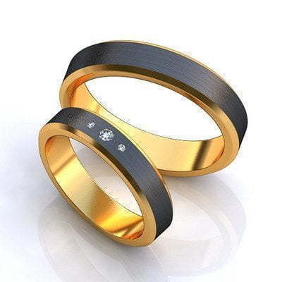 Обручальные кольца из Комбинированные от Ювелирный салон Jewelry & Diamonds 1