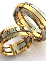 Обручальные кольца из Комбинированные от Ювелирный салон Jewelry & Diamonds 1