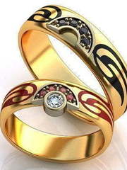 Обручальные кольца из Желтое золото от Ювелирный салон Jewelry & Diamonds 1