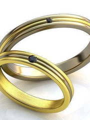 Обручальные кольца из Комбинированные от Ювелирный салон Jewelry & Diamonds 1