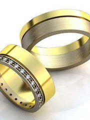 Обручальные кольца из Комбинированные от Ювелирный салон Jewelry & Diamonds 1