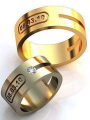 Обручальные кольца из Желтое золото от Ювелирный салон Jewelry & Diamonds 1