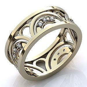 Обручальное золотое кольцо из Белое золото от Ювелирный салон Jewelry & Diamonds 1