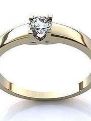 Помолвочное золотое кольцо из Белое золото от Ювелирный салон Jewelry & Diamonds 1