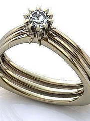 Помолвочное золотое кольцо из Желтое золото от Ювелирный салон Jewelry & Diamonds 1